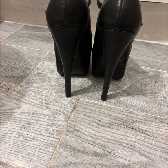 GLAZE extra high  black Maryjane platform stiletto HEELS size 6 - Picture 5 of 8